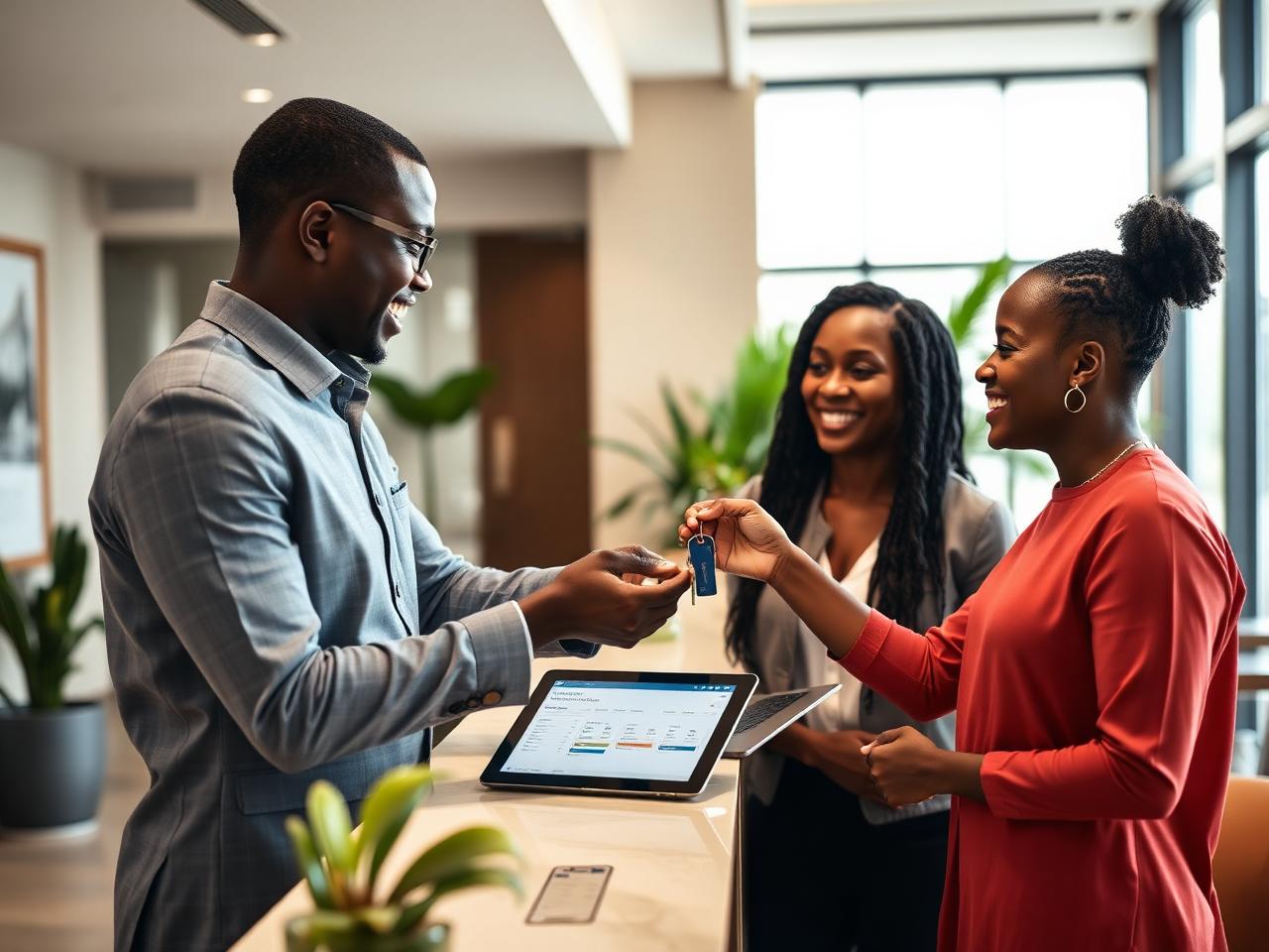 African professional using Unitsuite Rental Management